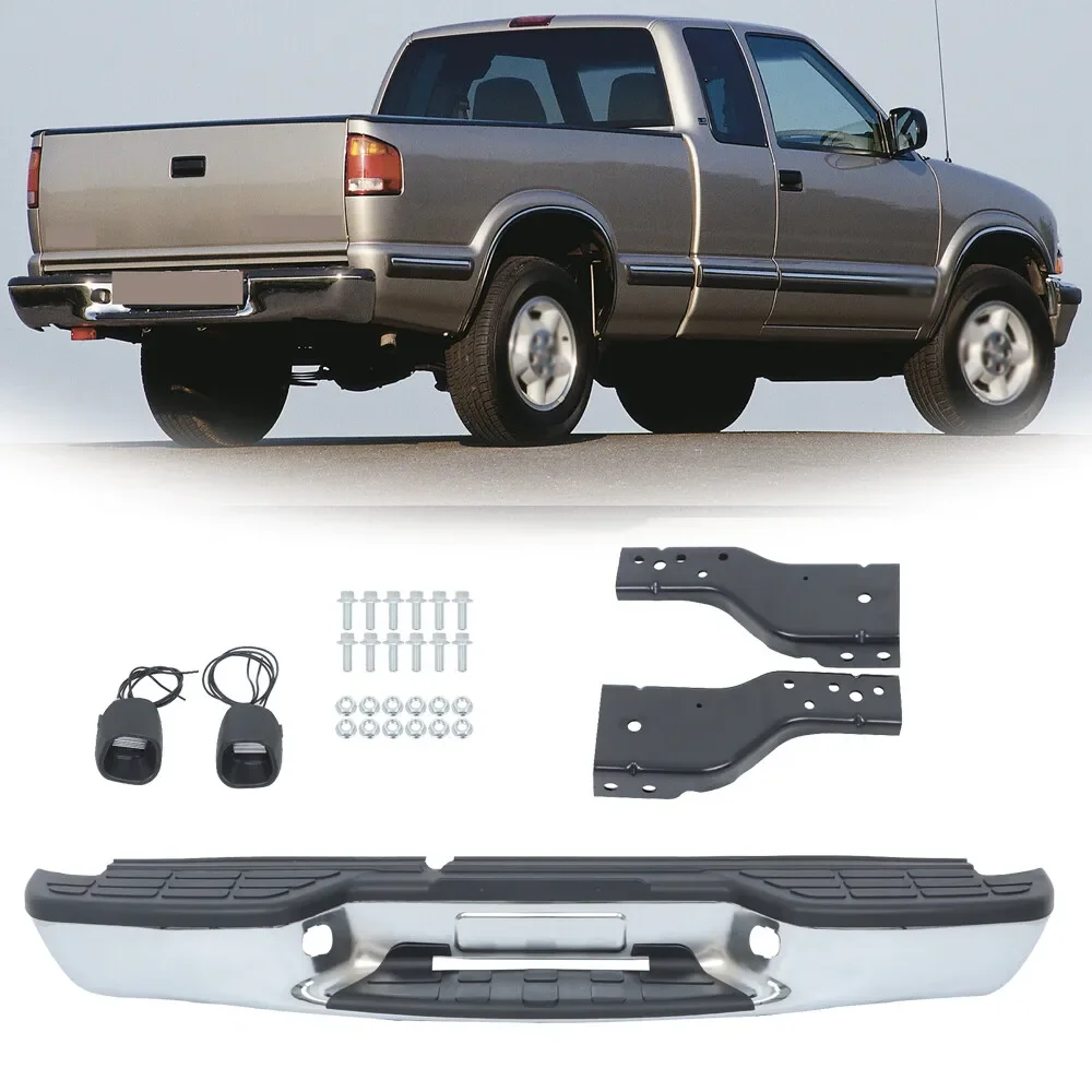 Fit For Chevy S10 GMC Sonoma 1998-2004 Chrome Rear Step Bumper W/O Sensor Holes
Fit For Chevy S10 GMC Sonoma 1998-2004 Chrome Rear Step Bumper W/O Sensor Holes