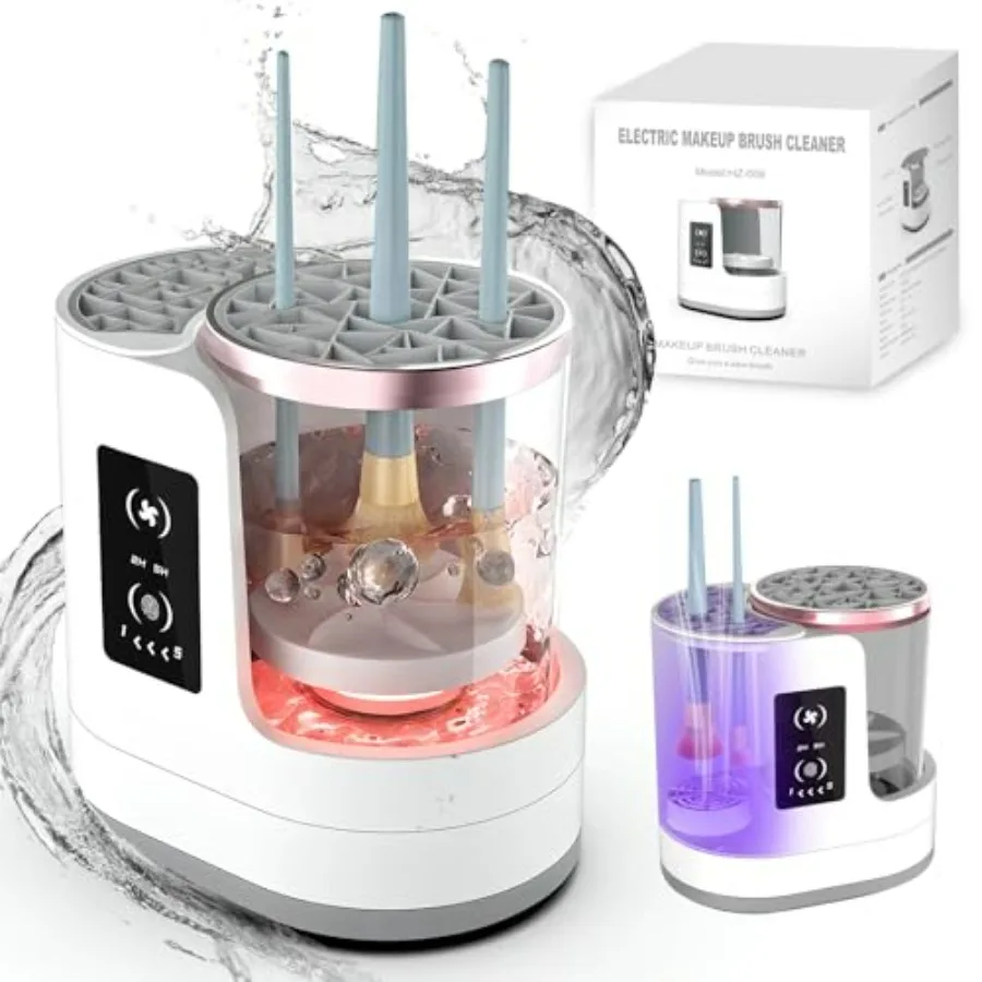 3-in-1 Makeup Brush Cleaner Machine and Dryer, Electric Automatic Brush Washer with Holder, USB-C Touch Control, One-Button Cle
3-in-1 Makeup Brush Cleaner Machine and Dryer, Electric Automatic Brush Washer with Holder, USB-C Touch Control, One-Button Cle