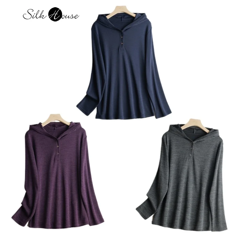 2024 Women's Fashionable Autumn and Winter New Hooded 100% Wool Warm Temperament Long Sleeved Versatile Casual Pullover Shirt
2024 Women's Fashionable Autumn and Winter New Hooded 100% Wool Warm Temperament Long Sleeved Versatile Casual Pullover Shirt