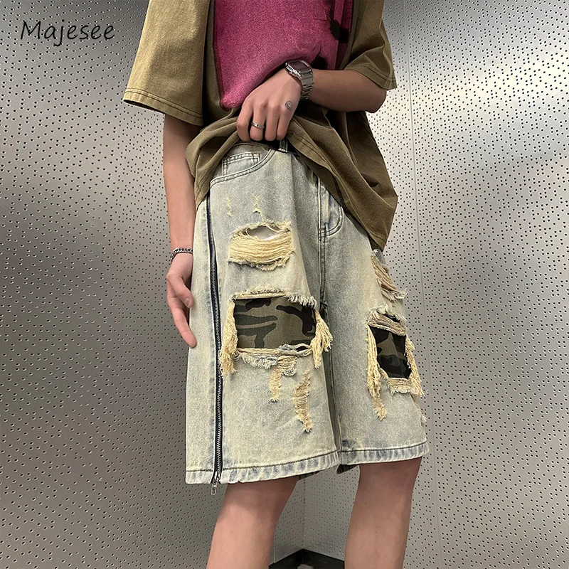 jeans men casual straight loose hole summer knee-length daily vintage teenagers American style side zipper trendy all-match
jeans men casual straight loose hole summer knee-length daily vintage teenagers American style side zipper trendy all-match