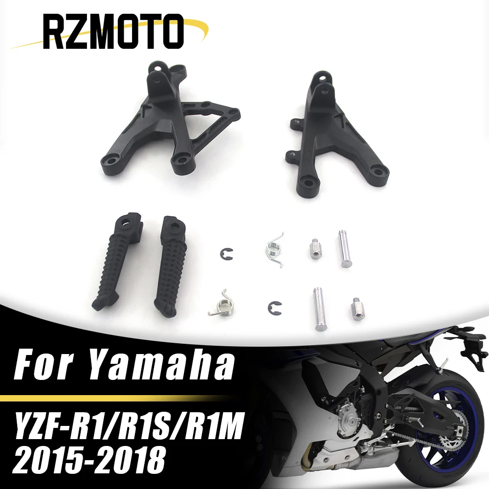 Motorcycle Parts Front Foot Rests Pedal Bracket Assembly Kit For Yamaha YZF R1 R1S R1M YZF-R1 YZF-R1S YZF-R1M 2015-2018
Motorcycle Parts Front Foot Rests Pedal Bracket Assembly Kit For Yamaha YZF R1 R1S R1M YZF-R1 YZF-R1S YZF-R1M 2015-2018