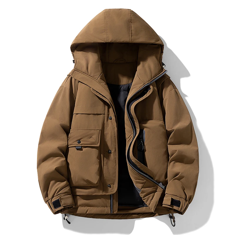 Men Down Jacket Classic Hood Outdoor Adventure Multi Function Down Coat StreetStyle Windproof Cold Resistant Winter Coat
Men Down Jacket Classic Hood Outdoor Adventure Multi Function Down Coat StreetStyle Windproof Cold Resistant Winter Coat