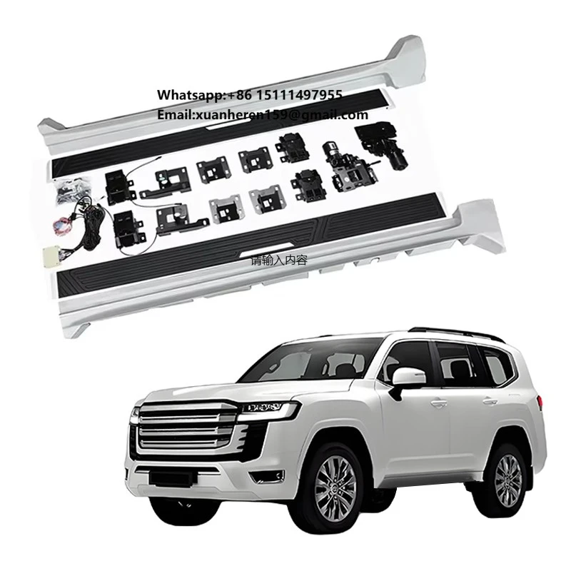 Upgrades Aluminum Alloy Running Boards Automatic Electric Power Side Step for TOYOTA LAND CRUISER LC300 2022-2024 2025
Upgrades Aluminum Alloy Running Boards Automatic Electric Power Side Step for TOYOTA LAND CRUISER LC300 2022-2024 2025