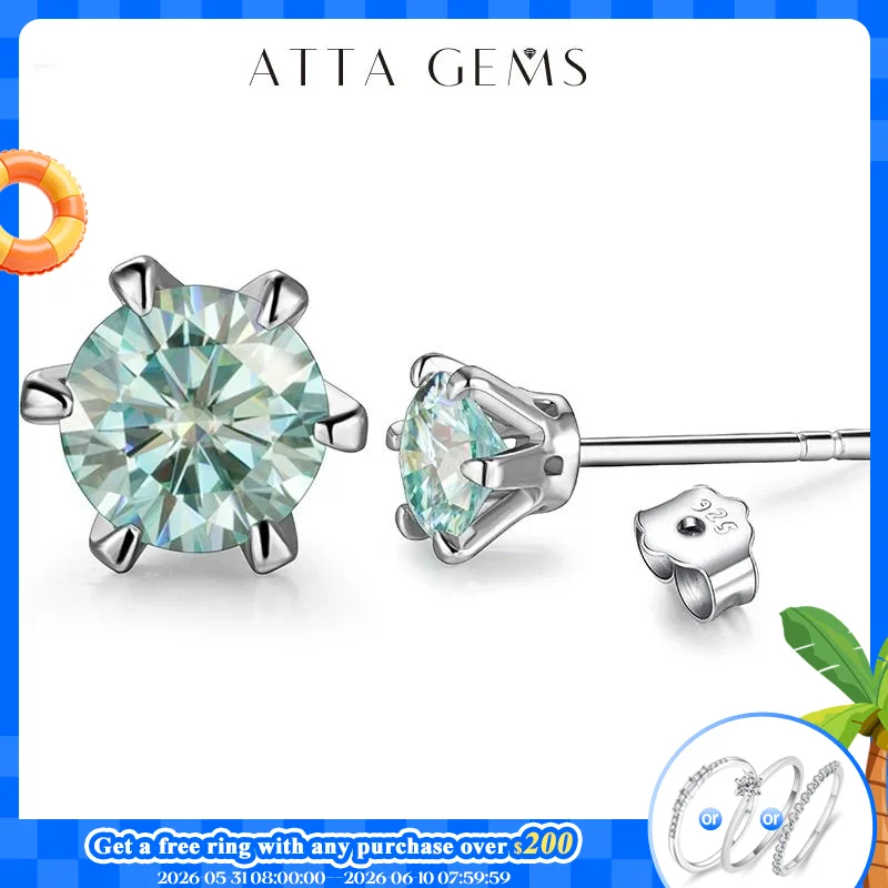 New Arrival 0.5 Carat Moissanite Gemstone Stud Earrings for Women Solid 925 Sterling Silver D Color Solitaire Fine Jewelry
New Arrival 0.5 Carat Moissanite Gemstone Stud Earrings for Women Solid 925 Sterling Silver D Color Solitaire Fine Jewelry