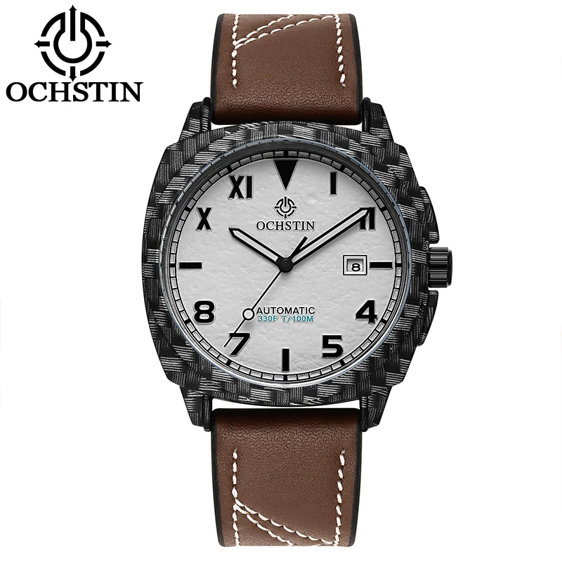 OCHSTIN Automatic Men Watch Military California Dial Mechanical Date Vintage Cushion Case Tactical Printing Leather Strap Clock
OCHSTIN Automatic Men Watch Military California Dial Mechanical Date Vintage Cushion Case Tactical Printing Leather Strap Clock