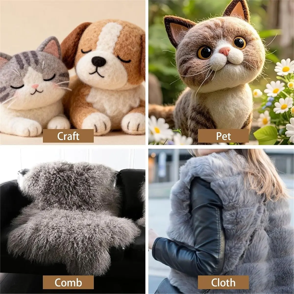 Наборы инструментов для обработки шерсти: 4 ручных кардера для шерсти, набор щеток для кардования с деревянной ручкой, для ухода за животными, рукоделия и работы с пряжей и волокнами
Наборы инструментов для обработки шерсти: 4 ручных кардера для шерсти, набор щеток для кардования с деревянной ручкой, для ухода за животными, рукоделия и работы с пряжей и волокнами