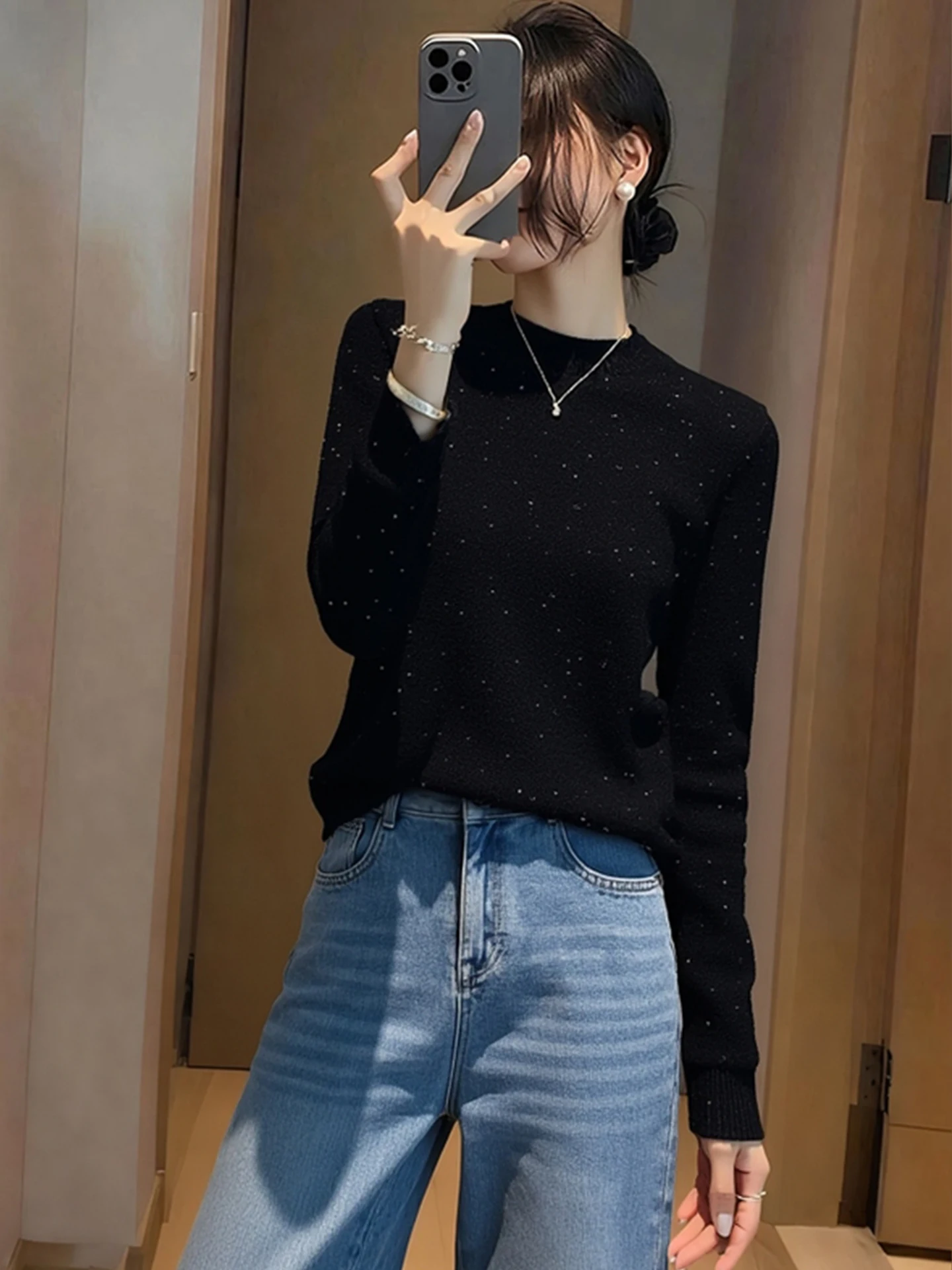 Мягкий удобный длинный трикотаж све, зимний простой элегантный универсальный топ Camere, дизайн Sensation, корейский Sle Commute Faion
Мягкий удобный длинный трикотаж све, зимний простой элегантный универсальный топ Camere, дизайн Sensation, корейский Sle Commute Faion