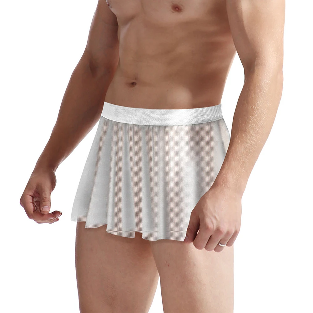 Mens Sexy Skirt Underwear Low-Rise Lace Mesh Crossdressing Short Pleated Skirts Sissy Elastic Lingerie Gay Underpants Dress
Mens Sexy Skirt Underwear Low-Rise Lace Mesh Crossdressing Short Pleated Skirts Sissy Elastic Lingerie Gay Underpants Dress