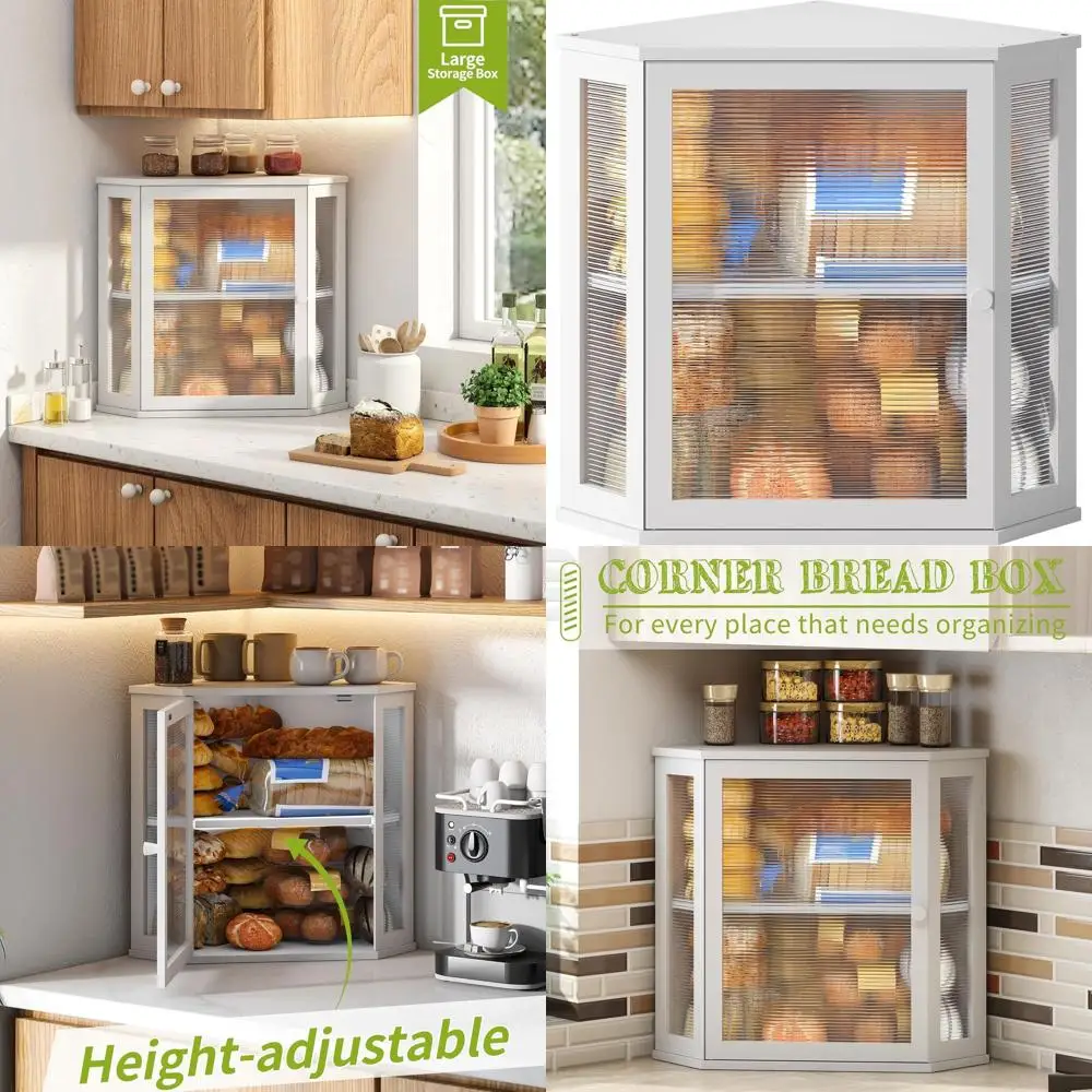 Large Bamboo Double Layer Bread Storage Box - White, Extra Large Capacity
Large Bamboo Double Layer Bread Storage Box - White, Extra Large Capacity