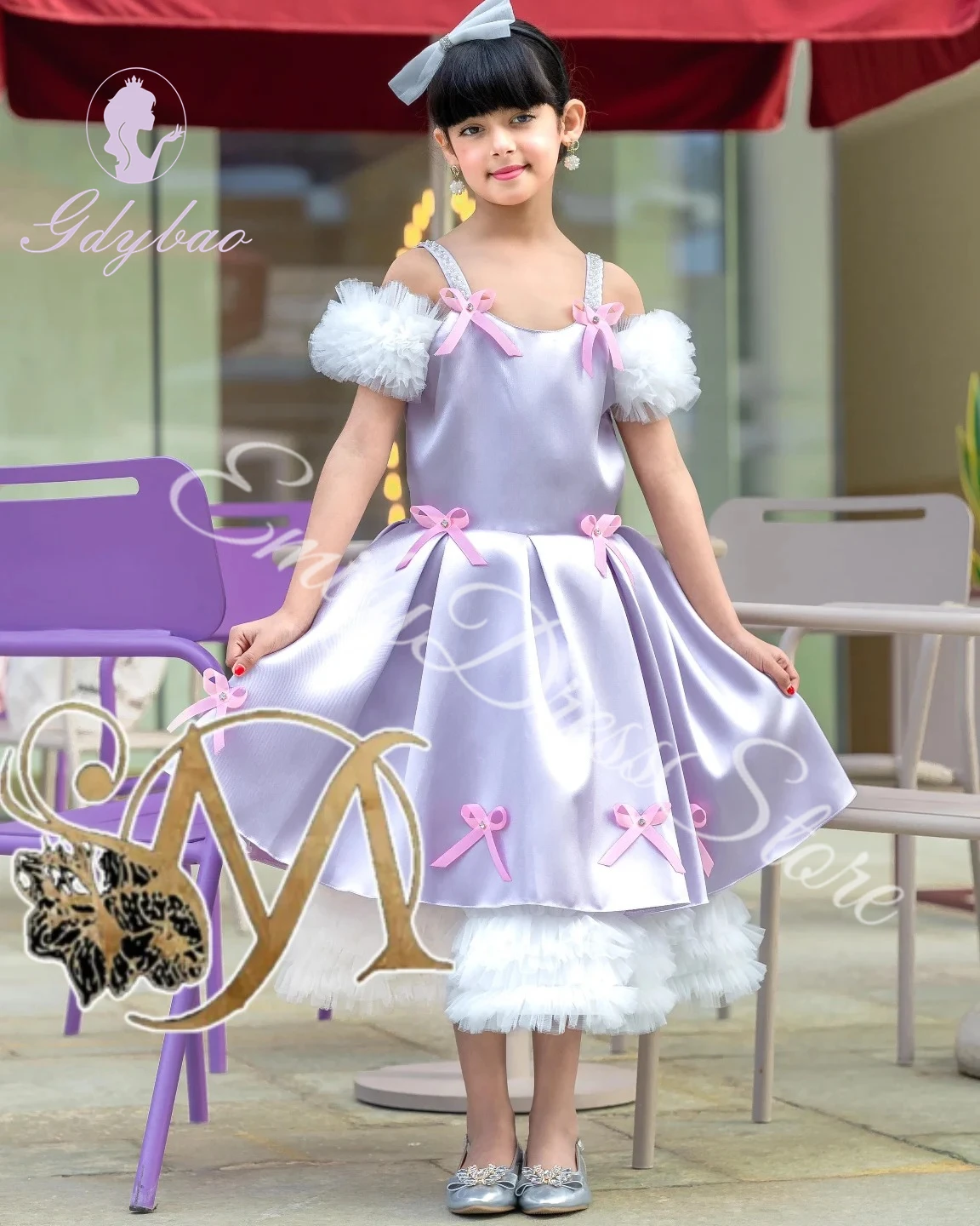 Customized Purple Flower Girl Dress For Wedding Applique Satin Puffy With Bow Kids Pageant Birthday Party First Communion Gowns
Customized Purple Flower Girl Dress For Wedding Applique Satin Puffy With Bow Kids Pageant Birthday Party First Communion Gowns
