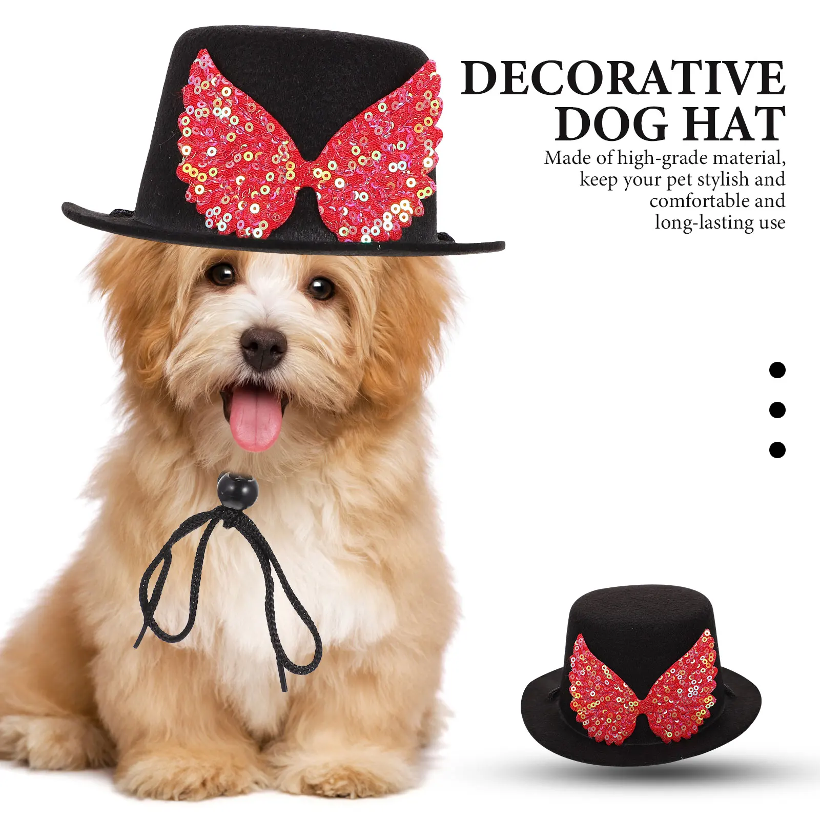 Decorative Dog Hat Lovely Adjustable Headband Hat for Puppies Kittens Party Cosplay Costume Pet Accessory Gift for Loved Animals
Decorative Dog Hat Lovely Adjustable Headband Hat for Puppies Kittens Party Cosplay Costume Pet Accessory Gift for Loved Animals
