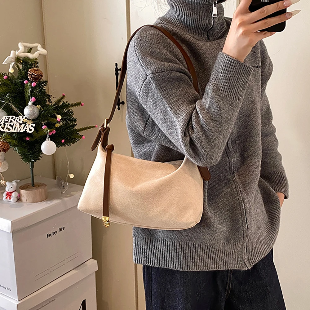 Women Totes Bags Large Capacity Retro Frosted Faux Suede Outdoor Casual Single Shoulder Bags Commuter Day Pack Crossbody Bag
Women Totes Bags Large Capacity Retro Frosted Faux Suede Outdoor Casual Single Shoulder Bags Commuter Day Pack Crossbody Bag