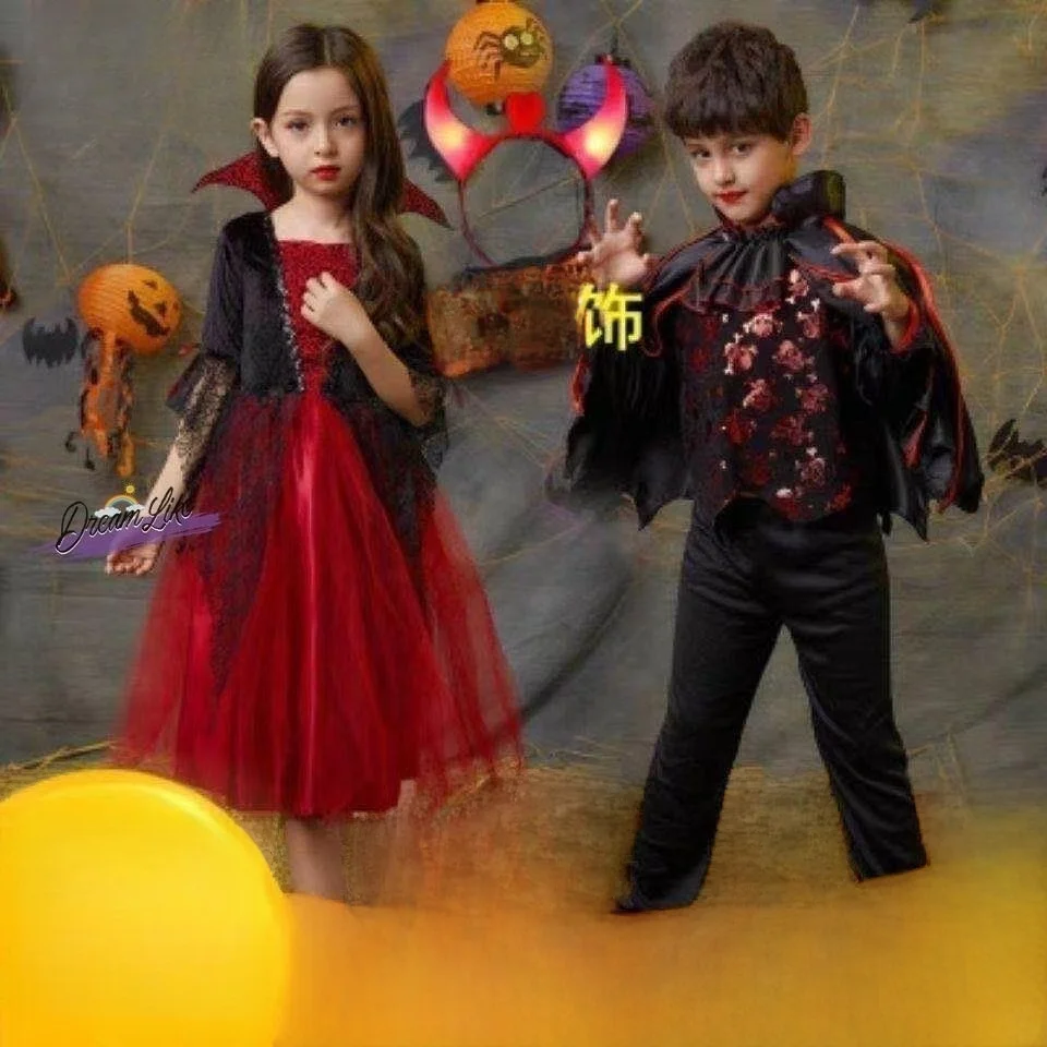 Princess Dress Costume Halloween Children's Outfit Girl's Dress Boys' Ghost Clothes Robe Performance Makeup Dance
Princess Dress Costume Halloween Children's Outfit Girl's Dress Boys' Ghost Clothes Robe Performance Makeup Dance