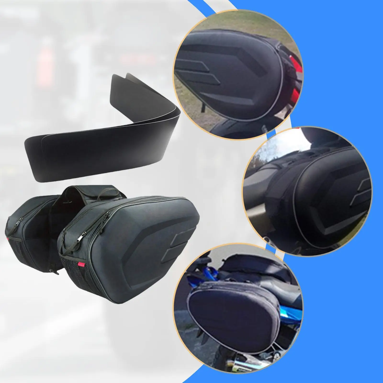 PU Motorcycle Saddlebags Waterproof Side Rear Luggage Bag Panniers with Rain Cover for Biker Travel
PU Motorcycle Saddlebags Waterproof Side Rear Luggage Bag Panniers with Rain Cover for Biker Travel