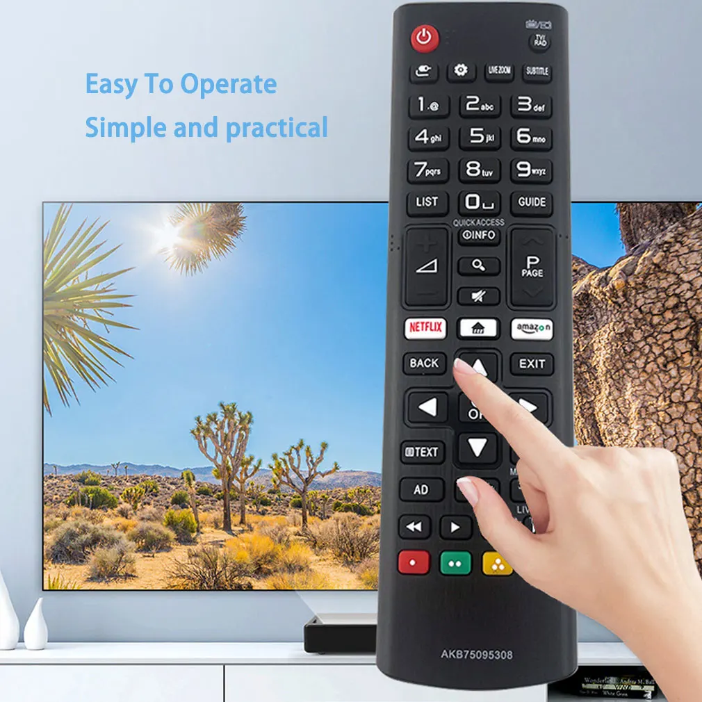 HOT HIGH QUALITY TV REMOTE CONTROL AKB75095308 FOR SMART 433MHZ Smart Replacement Remote Parts Lightweight Dropshipping
HOT HIGH QUALITY TV REMOTE CONTROL AKB75095308 FOR SMART 433MHZ Smart Replacement Remote Parts Lightweight Dropshipping