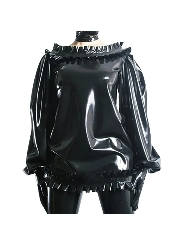 Latex Rubber Gummi Schwarz Mental Cosplay Top Folded Edge Coat 0.4MM Suit Party
Latex Rubber Gummi Schwarz Mental Cosplay Top Folded Edge Coat 0.4MM Suit Party