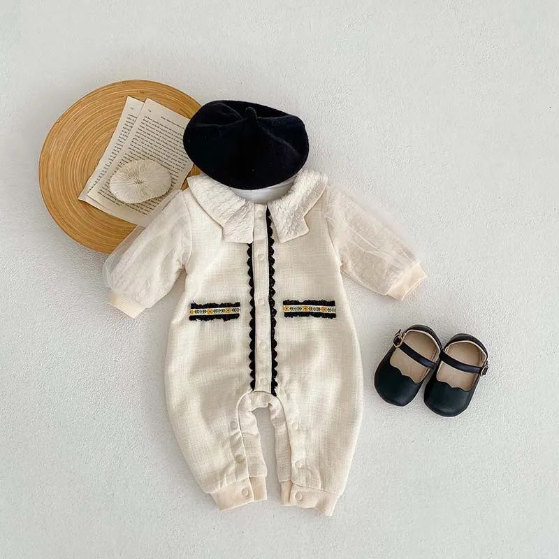 Jenny&Dave 2023 Autumn New Baby Bodysuit Spring and Autumn Lace Round Neck Sweatshirt Double layered Girls Super Beautiful Climb
Jenny&Dave 2023 Autumn New Baby Bodysuit Spring and Autumn Lace Round Neck Sweatshirt Double layered Girls Super Beautiful Climb