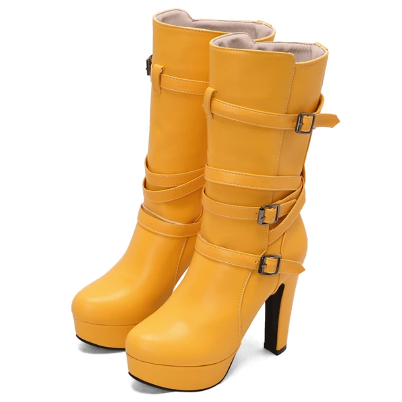 Big Size 50 Women's Red Boots Winter Autumn Shoes 2025 Platform Yellow Black White Mid-calf Boot High Heels Footwear Shoes Lady
Big Size 50 Women's Red Boots Winter Autumn Shoes 2025 Platform Yellow Black White Mid-calf Boot High Heels Footwear Shoes Lady