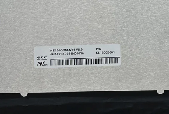 NE160QDM-NY1 16.0'' 165Hz Laptop LCD Screen Display Panel Matrix 2560×1600 EDP 40 Pins
NE160QDM-NY1 16.0'' 165Hz Laptop LCD Screen Display Panel Matrix 2560×1600 EDP 40 Pins