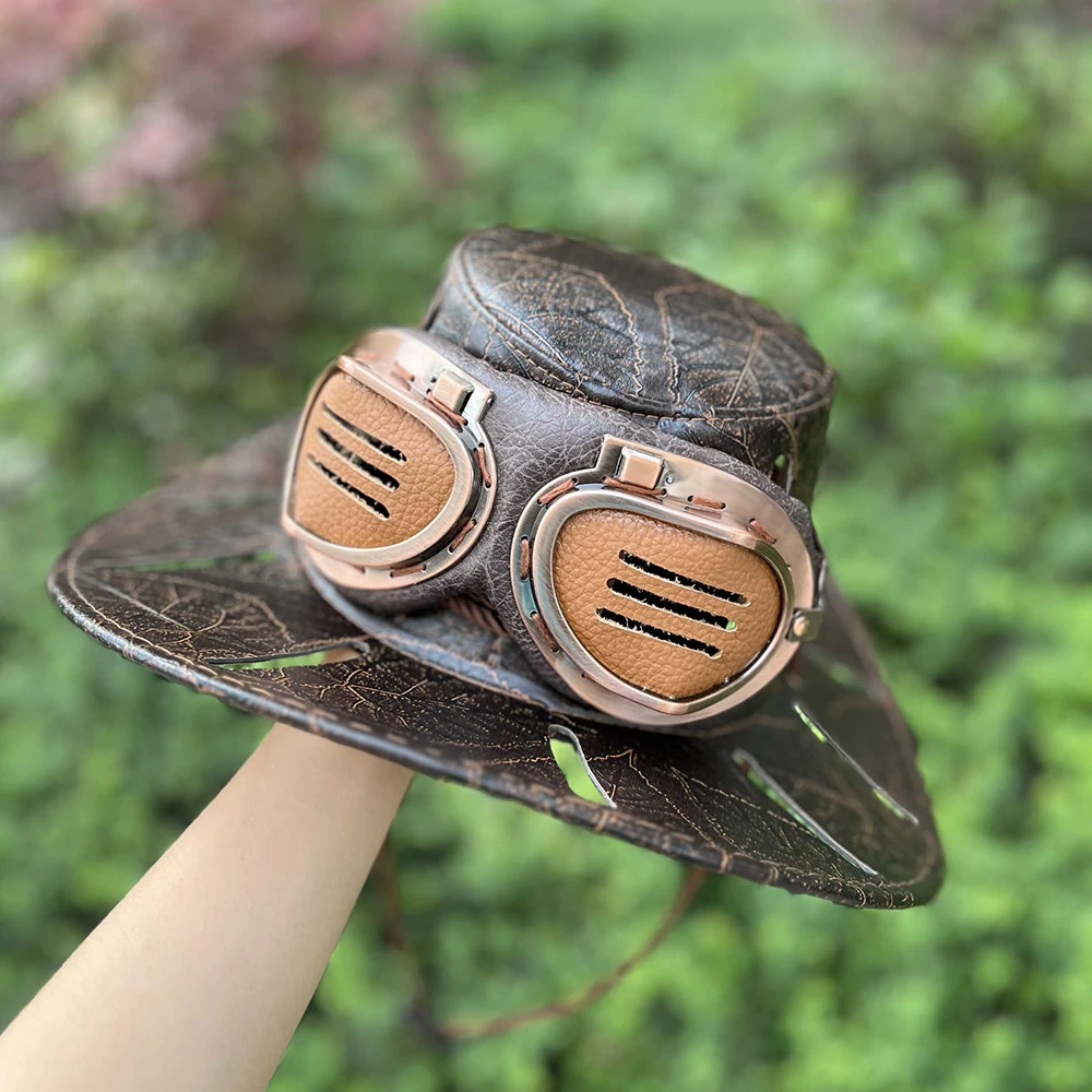 Костюмная шляпа для косплея Джулуса Цезаря Зеппели из аниме JOJO STEEL BALL RUN, унисекс, индивидуальная кожаная рыбацкая шляпа с очками, кепка для костюма
Костюмная шляпа для косплея Джулуса Цезаря Зеппели из аниме JOJO STEEL BALL RUN, унисекс, индивидуальная кожаная рыбацкая шляпа с очками, кепка для костюма