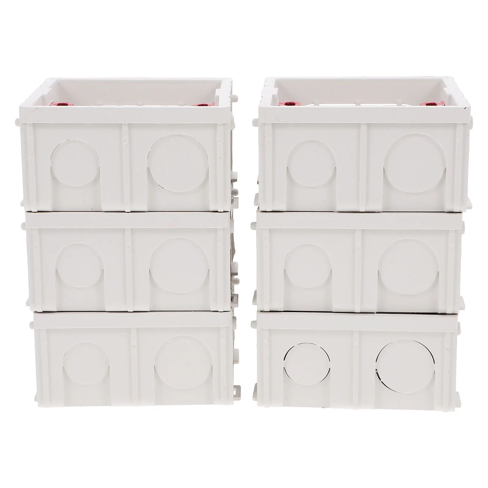 6Pcs Electrical Weatherproof Plastic Outlet Box for Home Office Exterior Use Versatile Mounting Socket Base Case 86Mm
6Pcs Electrical Weatherproof Plastic Outlet Box for Home Office Exterior Use Versatile Mounting Socket Base Case 86Mm