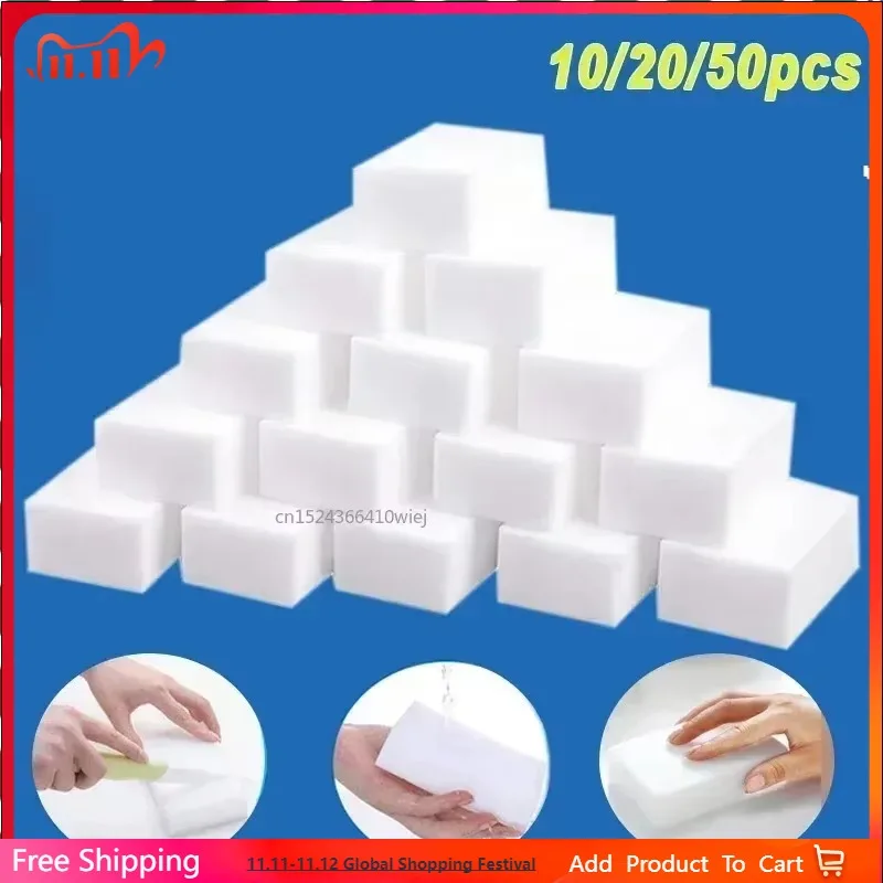 10/20/50Pcs Magic Sponge Cleaner Multi-functional Melamine Cleaning Sponge for Kitchen Dish Pot Household Bathroom Cleaning Tool
10/20/50Pcs Magic Sponge Cleaner Multi-functional Melamine Cleaning Sponge for Kitchen Dish Pot Household Bathroom Cleaning Tool