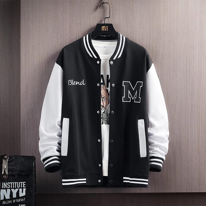Big M Letter Print Hip Hop Patchwork Baseball Jackets Mens Letter Print Bomber Jackets Men Spring Oversized Streetwear Coats
Big M Letter Print Hip Hop Patchwork Baseball Jackets Mens Letter Print Bomber Jackets Men Spring Oversized Streetwear Coats