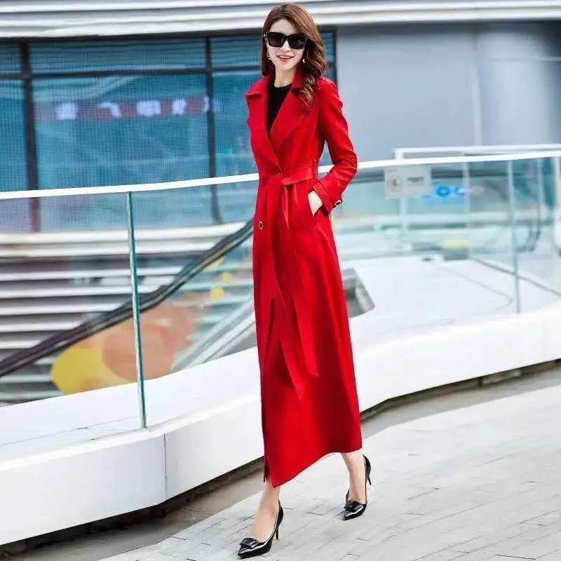 Women Trench Coat Spring Autumn New High-end Solid Double-breasted Long Windbreakers Overcoat Gabardina Mujer Female Outerwear
Women Trench Coat Spring Autumn New High-end Solid Double-breasted Long Windbreakers Overcoat Gabardina Mujer Female Outerwear