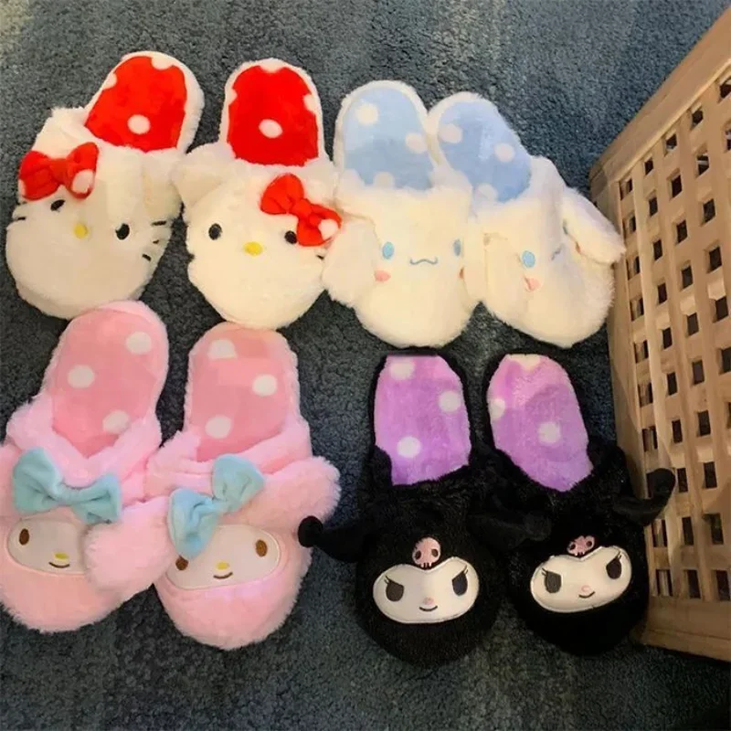Sanrio Hello Kitty Cotton Slippers Women Autumn Winter Indoor Cute Kuromi Plush Slippers Kawaii Melody Home Cinnamoroll Slippers
Sanrio Hello Kitty Cotton Slippers Women Autumn Winter Indoor Cute Kuromi Plush Slippers Kawaii Melody Home Cinnamoroll Slippers