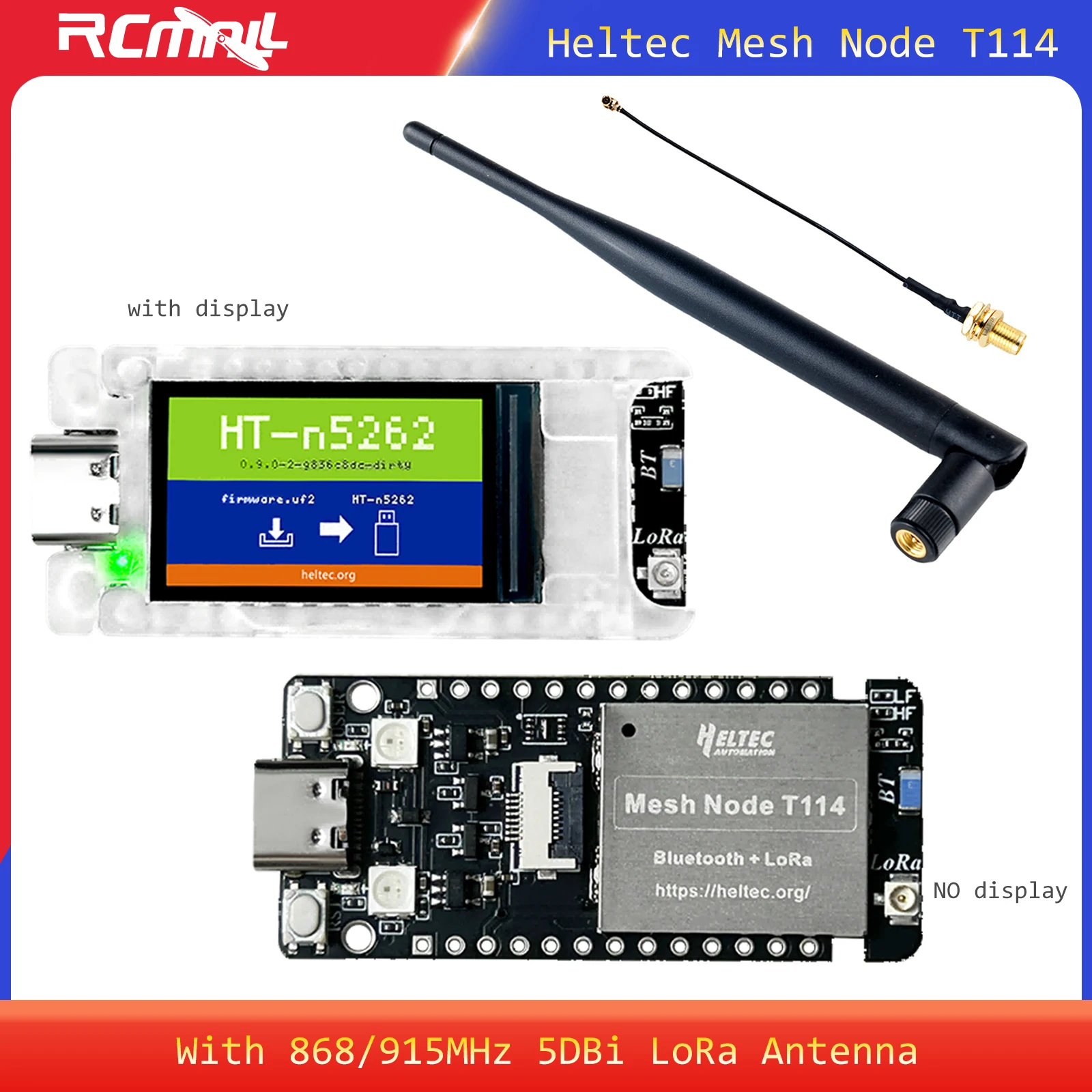 Heltec Mesh Node T114 LoRa BLE 868MHz 915MHz nRF52840 SX1262 TFT Display Low Power Positioning Devboard for Arduino Meshtastic
Heltec Mesh Node T114 LoRa BLE 868MHz 915MHz nRF52840 SX1262 TFT Display Low Power Positioning Devboard for Arduino Meshtastic