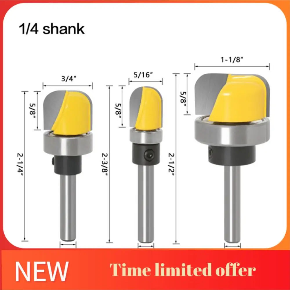 ABRN-3Pcs 1/4 Inch Shank Bowl & Tray Template Router Bit Two Flute Milling Cutter Diameter 3/4Inch/5/16Inch/1-1/8Inch Carbide
ABRN-3Pcs 1/4 Inch Shank Bowl & Tray Template Router Bit Two Flute Milling Cutter Diameter 3/4Inch/5/16Inch/1-1/8Inch Carbide