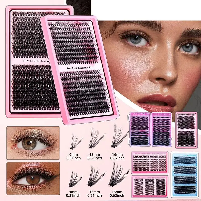 Lashes Cluster DIY Lash Extension Mixed Tray Clusters Eyelashes Segmented Eyelash Fluffy Eyelash Grafting Kit
Lashes Cluster DIY Lash Extension Mixed Tray Clusters Eyelashes Segmented Eyelash Fluffy Eyelash Grafting Kit