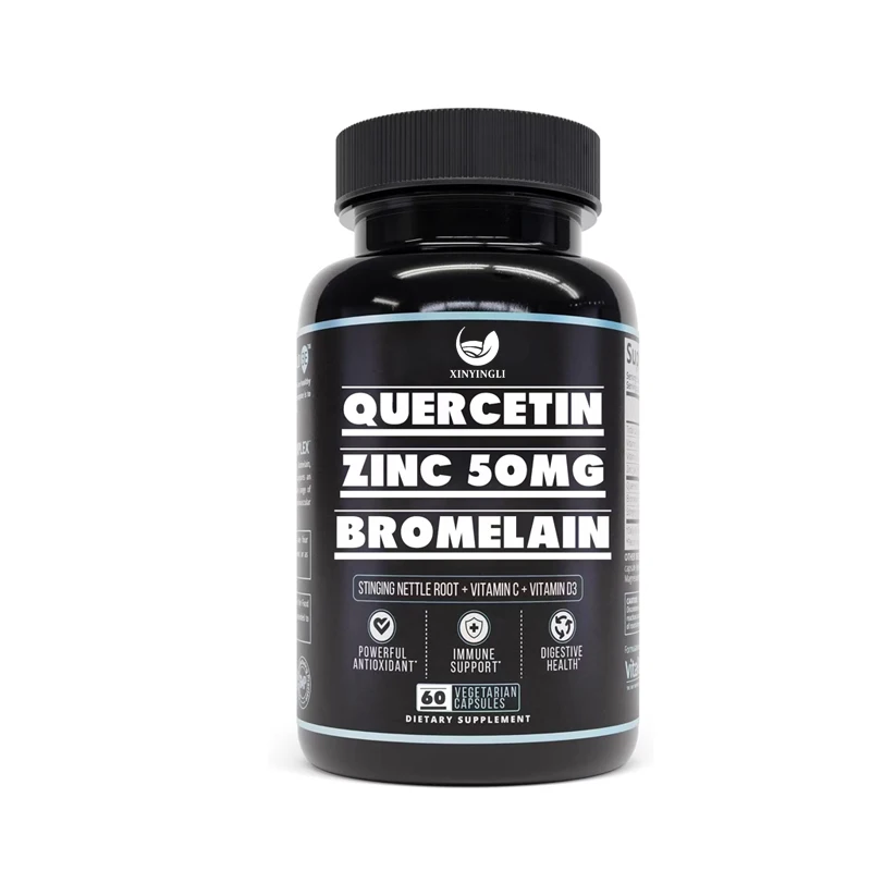 Quercetin contains 500mg bromelain capsules, which support immune response, joint comfort, and overall health
Quercetin contains 500mg bromelain capsules, which support immune response, joint comfort, and overall health