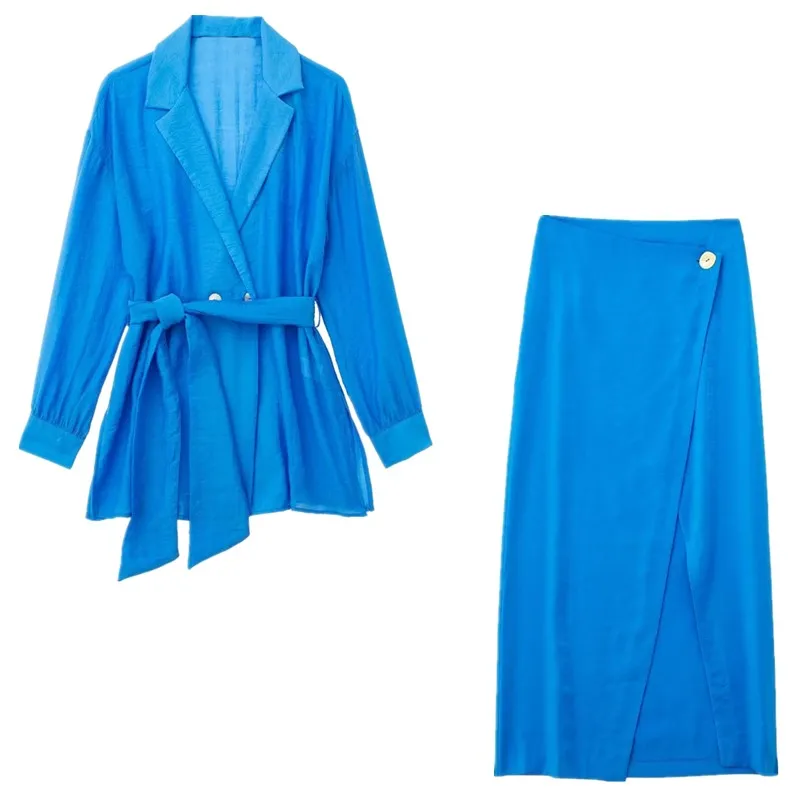 Faionable Long Sve Double Breasted irt with Belt Women's Clothing New Sle 2023 Summer Polyester Trendy Outfit
Faionable Long Sve Double Breasted irt with Belt Women's Clothing New Sle 2023 Summer Polyester Trendy Outfit