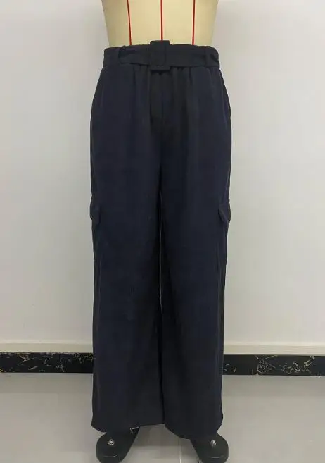 Women's Pants 2025 Spring Autumn New Casual Workwear Style Pants Loose Solid Color Corduroy High Waist Wide Leg Pants with Belt
Women's Pants 2025 Spring Autumn New Casual Workwear Style Pants Loose Solid Color Corduroy High Waist Wide Leg Pants with Belt