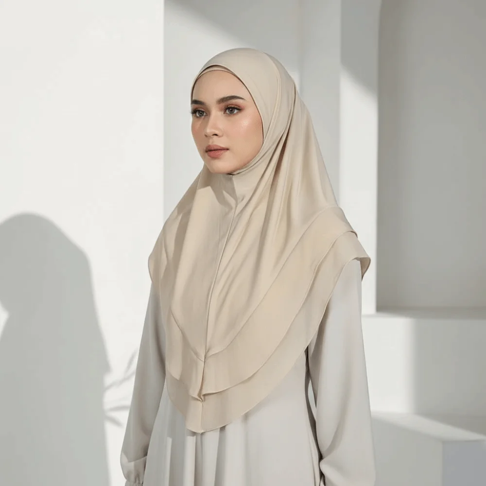 Non-Transparent Double Layer Chiffon Hijab Solid Color Elegant Drape Instant Chin Cover Scarf Wrinkle-Resistant
Non-Transparent Double Layer Chiffon Hijab Solid Color Elegant Drape Instant Chin Cover Scarf Wrinkle-Resistant