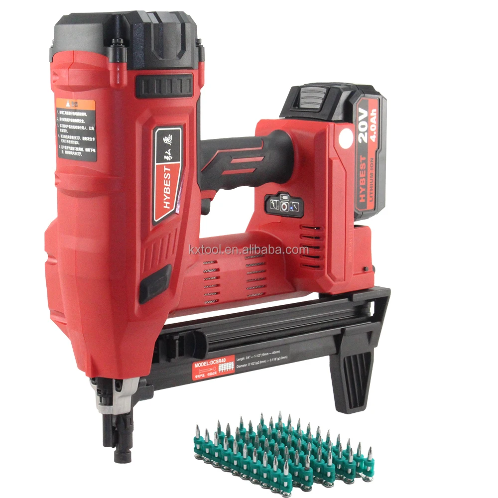 21V Cordless Brushless Lithium Battery Concrete Installation Steel Nail Gun Gas-Free with 2 Batteries Included
21V Cordless Brushless Lithium Battery Concrete Installation Steel Nail Gun Gas-Free with 2 Batteries Included