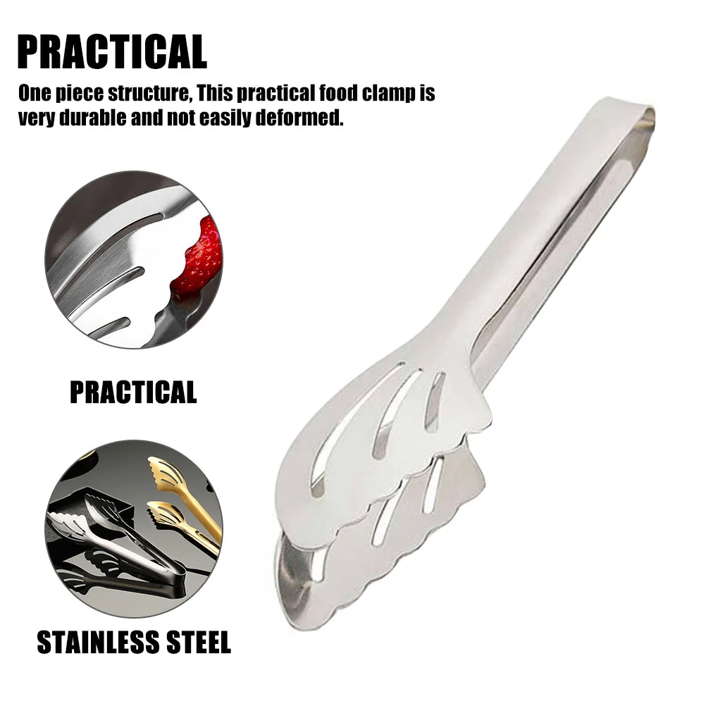 Stainless Steel Heat Resistant Anti Rust Kitchen Tool Bread Steak Clip Serving Gadgets Home Party Use Silver Color Multifunction
Stainless Steel Heat Resistant Anti Rust Kitchen Tool Bread Steak Clip Serving Gadgets Home Party Use Silver Color Multifunction