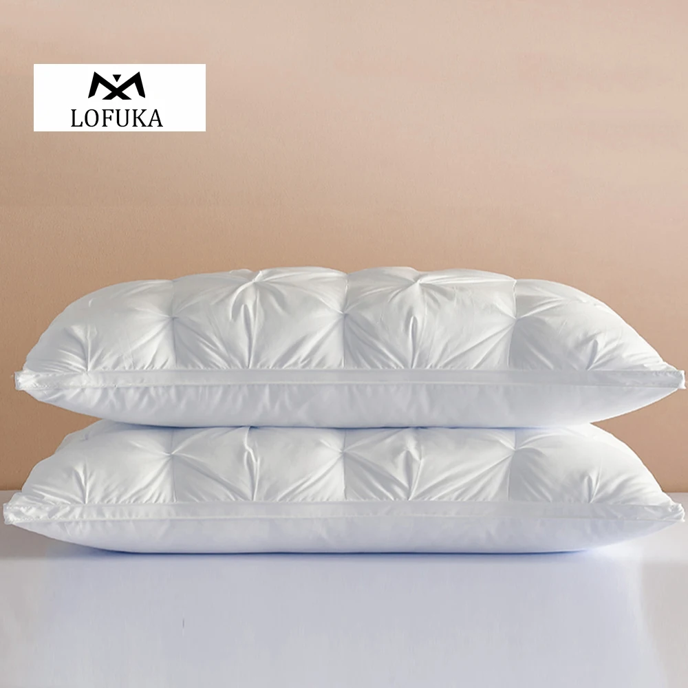 Lofuka Sleep Gift Luxury 100% Goose Down Pillow Down-proof Cotton Cover Neck Protection Bedding 3D Style Queen King Bed Pillow
Lofuka Sleep Gift Luxury 100% Goose Down Pillow Down-proof Cotton Cover Neck Protection Bedding 3D Style Queen King Bed Pillow