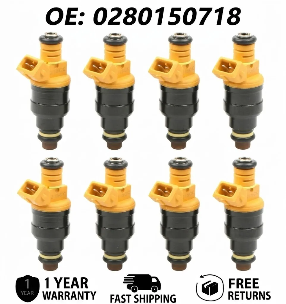 8pcs Fuel Injectors for Ford F-150 F-250 F-350 4.6L 5.0L 5.4L, Replacement Part 0280150718, High Performance Nozzle Set
8pcs Fuel Injectors for Ford F-150 F-250 F-350 4.6L 5.0L 5.4L, Replacement Part 0280150718, High Performance Nozzle Set