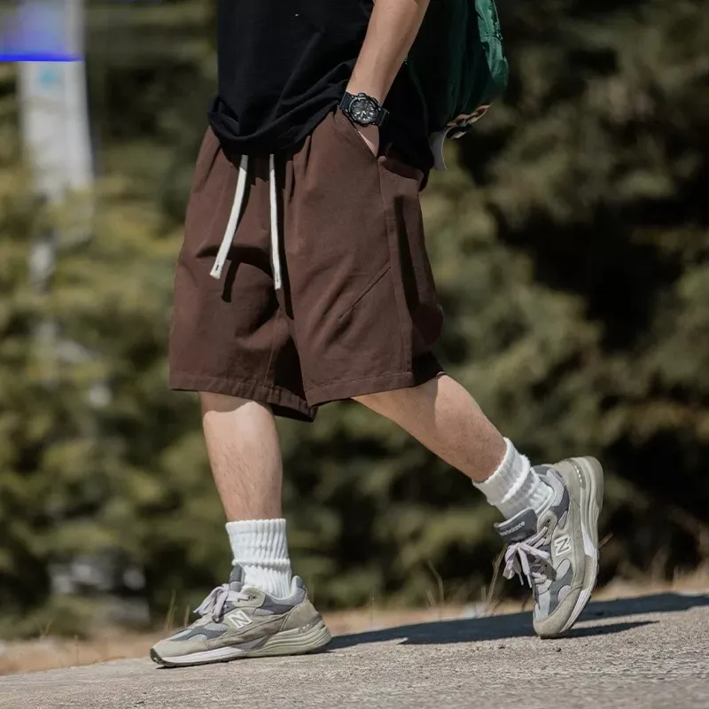 Café Brown Men's Casual Workwear Shorts Summer American Retro Loose Wide Leg Outdoor Wear Five-Quarter Pants Breathable Cotton
Café Brown Men's Casual Workwear Shorts Summer American Retro Loose Wide Leg Outdoor Wear Five-Quarter Pants Breathable Cotton