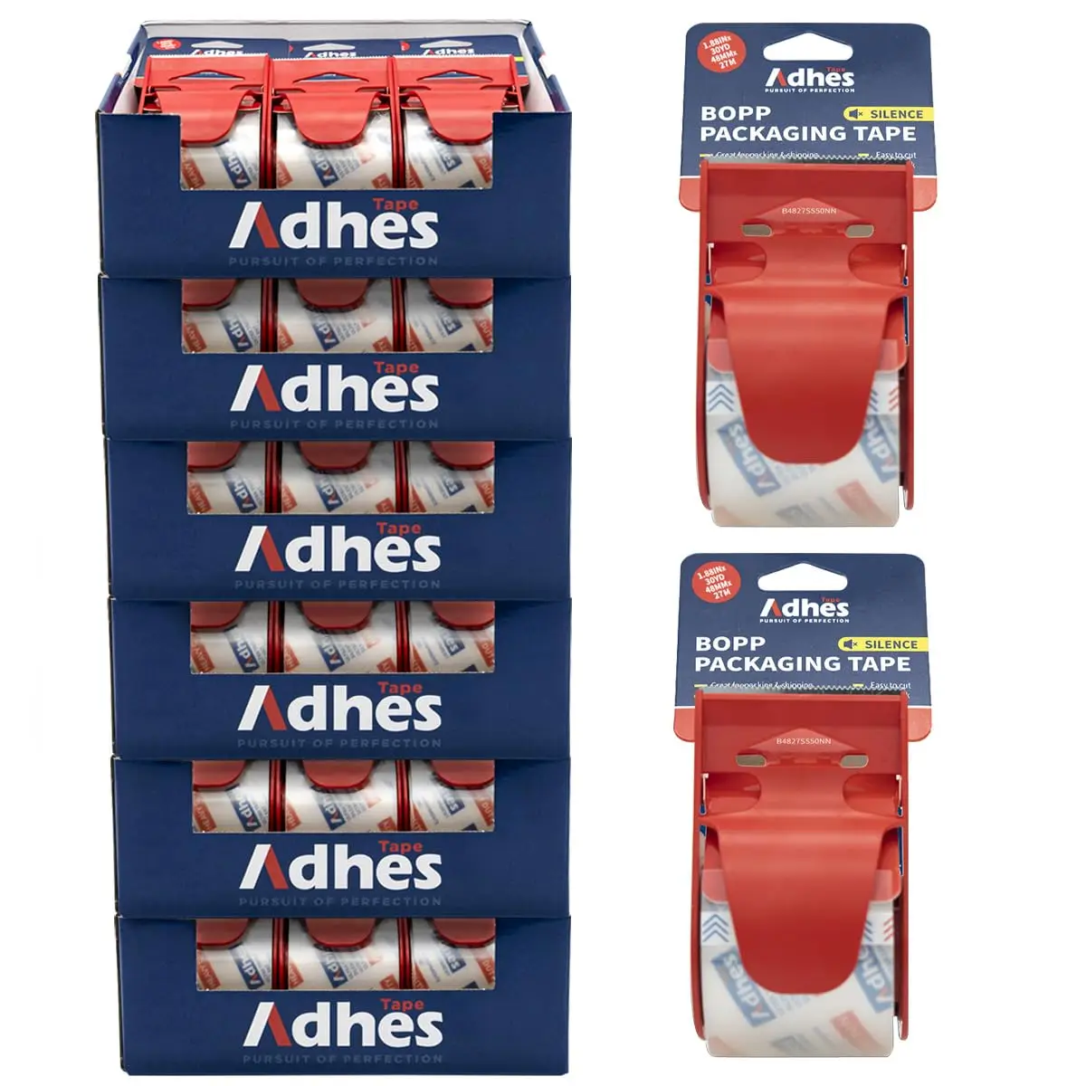 DHES No Noise Clear Packing Tape with Dispenser, 36 Pack 1.88 Inch x 30 Yards, 2.0mil Heavy Duty Shipping Tape Strong &
DHES No Noise Clear Packing Tape with Dispenser, 36 Pack 1.88 Inch x 30 Yards, 2.0mil Heavy Duty Shipping Tape Strong &