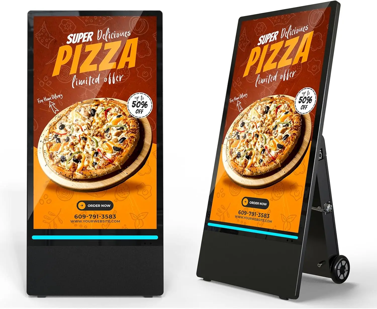 43 Inch Outdoor Portable Rechargeable Digital Signage IP55 Waterproof Smart LCD Split Screen Auto Brightness Android Kiosk
43 Inch Outdoor Portable Rechargeable Digital Signage IP55 Waterproof Smart LCD Split Screen Auto Brightness Android Kiosk