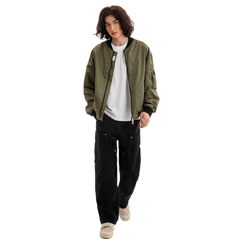 Loose Fit Pilot Jaet Men's Spring Autumn 2024 New Sle Casual Trendy Workwear ort Ball Game Coat Windproof Polyester
Loose Fit Pilot Jaet Men's Spring Autumn 2024 New Sle Casual Trendy Workwear ort Ball Game Coat Windproof Polyester
