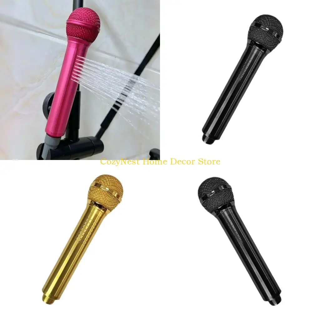 92MF Creative Microphone Shower Head Space Aluminum Shower Head With Easy Installation For Home Use
92MF Creative Microphone Shower Head Space Aluminum Shower Head With Easy Installation For Home Use