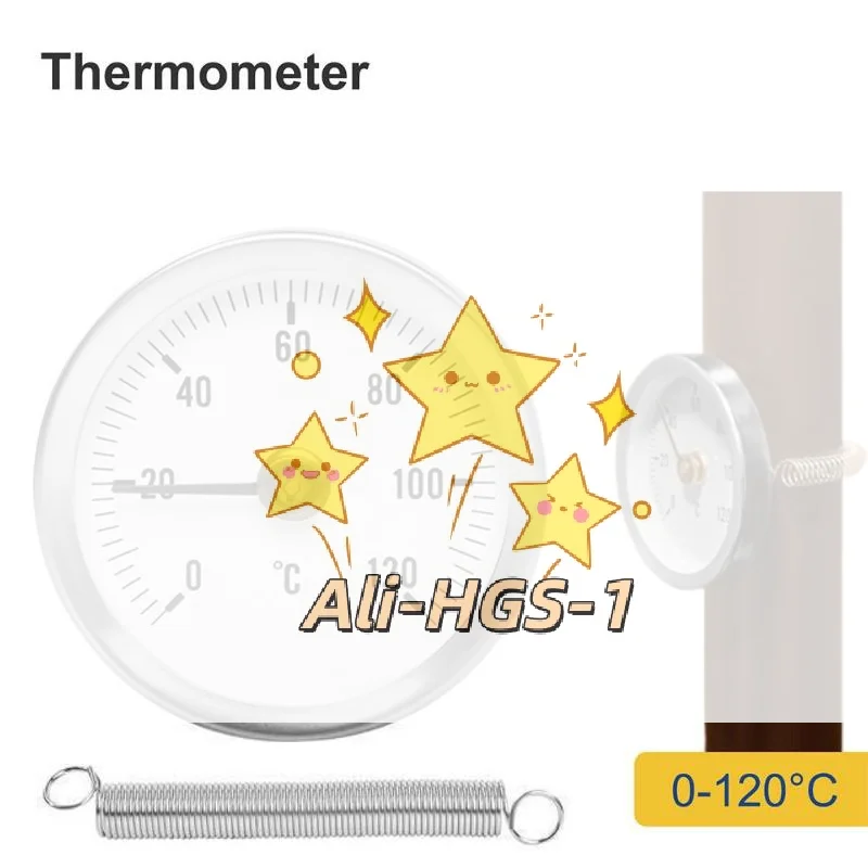 0-120 ° Термометр трубный накладной из нержавеющей стали, с циферблатом 63 мм для отопительных труб, промышленный измеритель температуры
0-120 ° Термометр трубный накладной из нержавеющей стали, с циферблатом 63 мм для отопительных труб, промышленный измеритель температуры