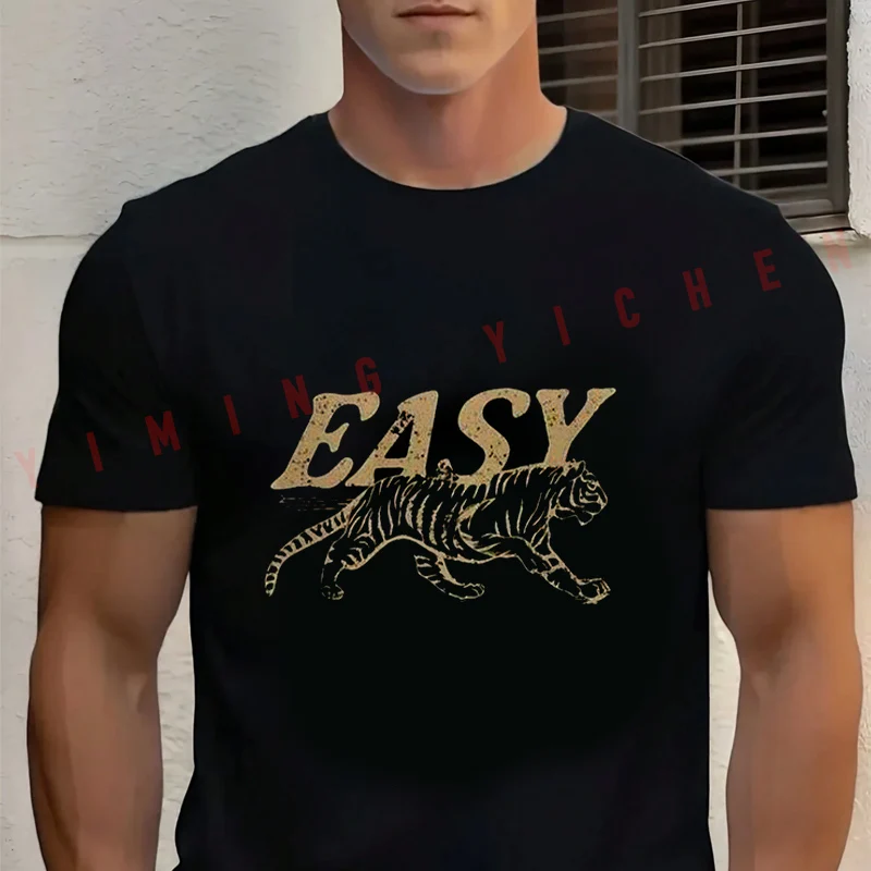 Men T-Shirt Easy Tiger Graphic Motorcycle Tshirt Moto Cotton O-neck Short Sleeve Fashion Hip Hop Streetwear Tee
Men T-Shirt Easy Tiger Graphic Motorcycle Tshirt Moto Cotton O-neck Short Sleeve Fashion Hip Hop Streetwear Tee