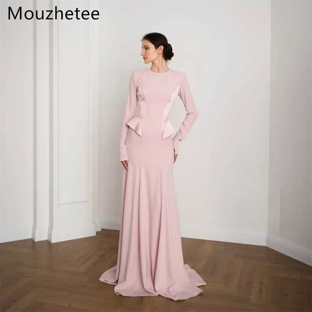 Mouzhetee Simple Mermaid O-Neck Pink Evening Dresses Formal Party Gowns for Women Simple Prom Gown Customized 2026
Mouzhetee Simple Mermaid O-Neck Pink Evening Dresses Formal Party Gowns for Women Simple Prom Gown Customized 2026