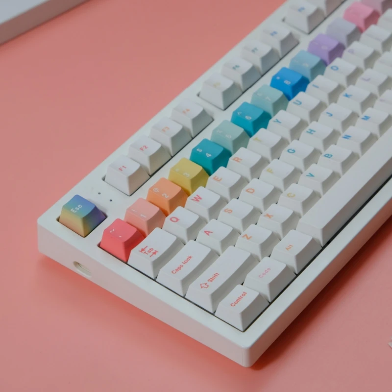 151 клавиш Macaron PBT Cherry Keycaps Механическая игровая клавиатура Беспроводная для MX Switch Keycap GMK67 GMK87 GMK61 Keyboard Keycap
151 клавиш Macaron PBT Cherry Keycaps Механическая игровая клавиатура Беспроводная для MX Switch Keycap GMK67 GMK87 GMK61 Keyboard Keycap