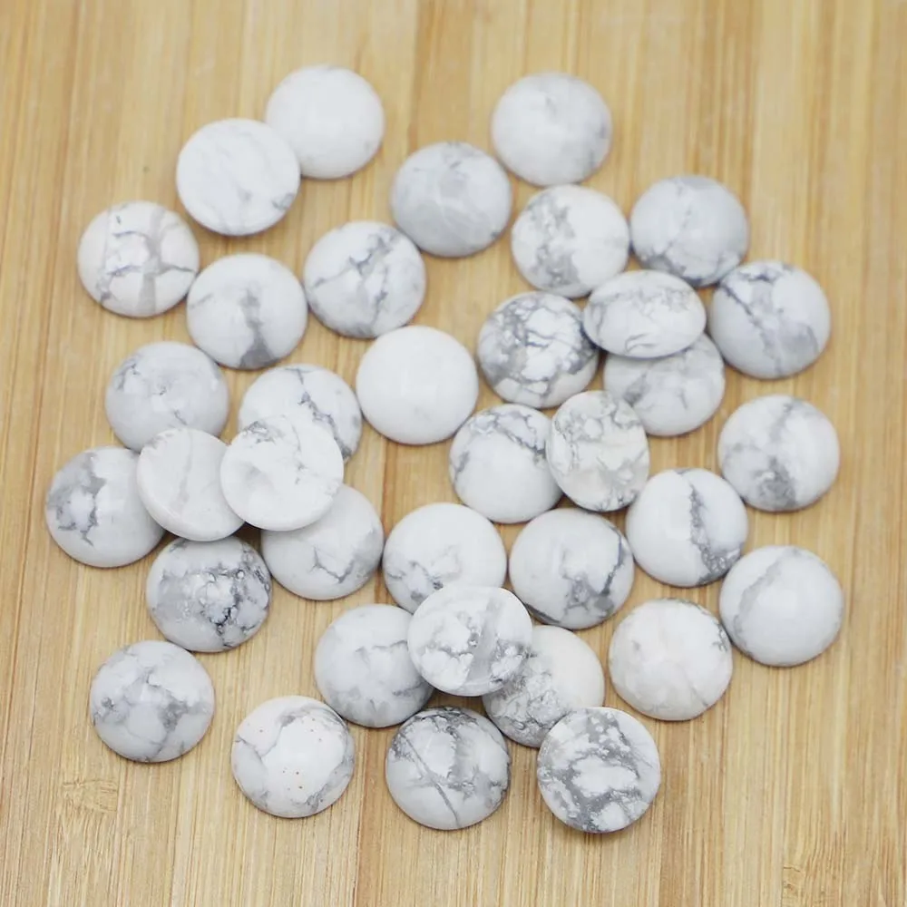 12x12mm Top Quality Natural Stone Round Shape Cabochons Howlite Beads for Jewelry Making Clothing Accessories Wholesale 50pcs
12x12mm Top Quality Natural Stone Round Shape Cabochons Howlite Beads for Jewelry Making Clothing Accessories Wholesale 50pcs